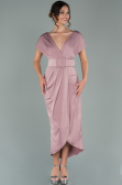 Partykleid Kurz Satin Altrosa ABK1107