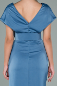 Partykleid Kurz Satin Indigo ABK1107