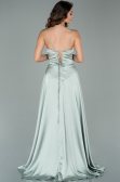 Minzgrün Abendkleid Satin Lang ABU1458