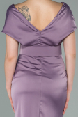 Lavendel Partykleid Satin Kurz ABK1107