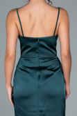 Abschlusskleid Lang Satin Smaragdgrün ABU1938