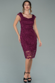 Partykleid Kurz Pflaume ABK010