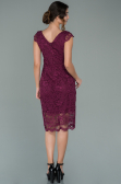 Partykleid Kurz Pflaume ABK010