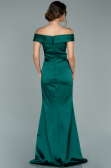 Abendkleid Lang Satin Smaragdgrün ABU1943