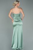 Türkis Abschlusskleid Satin Lang ABU1938