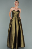 Abendkleid Lang Khaki ABU2007