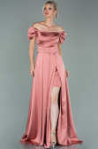 Zwiebelschale Abendkleid Satin Lang ABU1716