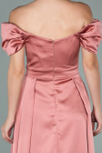 Zwiebelschale Abendkleid Satin Lang ABU1716