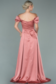 Zwiebelschale Abendkleid Satin Lang ABU1716