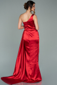 Abendkleid Lang Satin Rot ABU2028