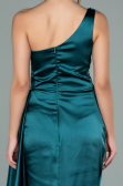 Abendkleid Lang Satin Smaragdgrün ABU2028