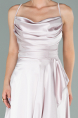 Puder Abendkleid Satin Lang ABU1843