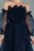 Abendkleid Lang Marineblau ABU2076