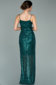Smaragdgrün Abschlusskleid Schuppig Lang ABU1880