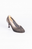 Platin Party-Schuhe Steinbesetzt MJ5314