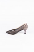 Platin Party-Schuhe Steinbesetzt MJ5314