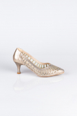Stiletto Steinbesetzt Gold-Metallic MJ5431