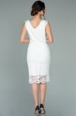 Partykleid Kurz Weiß ABK010