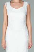 Partykleid Kurz Weiß ABK010