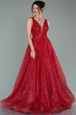 Abendkleid Lang Rot ABU2131
