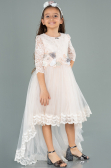 Abendkleid für Kinder Lang Lachs ABU1277