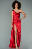 Abschlusskleid Lang Satin Rot ABU2173