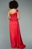 Abschlusskleid Lang Satin Rot ABU2173