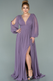Standesamtkleid Lang Chiffon Lavendel ABU1702