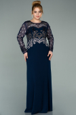 Abendkleid Lang Marineblau ABU2178