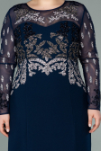 Abendkleid Lang Marineblau ABU2178