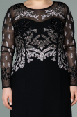 Abendkleid Lang Schwarz ABU2178