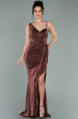 Abendkleid Lang Kupfer ABU2227
