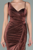 Abendkleid Lang Kupfer ABU2227
