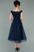 Abschlusskleid Midi Marineblau ABK1316