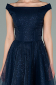 Abschlusskleid Midi Marineblau ABK1316
