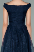 Abschlusskleid Midi Marineblau ABK1316