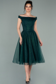 Abschlusskleid Midi Smaragdgrün ABK1316