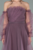Abendkleid Midi Lavendel ABK971
