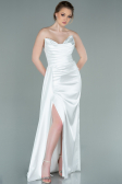 Abschlusskleid Lang Weiß ABU361