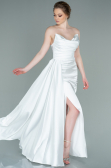 Abschlusskleid Lang Weiß ABU361