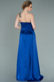 Azurblau Abschlusskleid Lang ABU361
