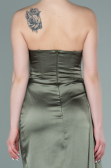 Öl Grün Abschlusskleid Lang ABU361