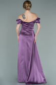 Verlobungskleid Lang Satin Lavendel ABU1606