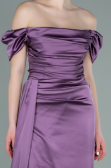Verlobungskleid Lang Satin Lavendel ABU1606