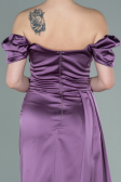 Verlobungskleid Lang Satin Lavendel ABU1606