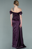Violette Verlobungskleid Satin Lang ABU1606