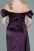 Violette Verlobungskleid Satin Lang ABU1606