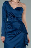 Partykleid Kurz Satin Marineblau ABK1309