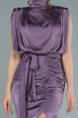 Lavendel Abendkleid Satin Lang ABU2133
