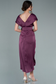 Pflaume Partykleid Satin Kurz ABK1107